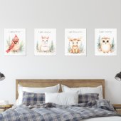 Custom Elegant Girl Woodland Kinderzimmer Affirmat Bilderwand Sets (Schlafzimmer)