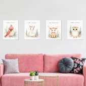 Custom Elegant Girl Woodland Kinderzimmer Affirmat Bilderwand Sets (Wohnzimmer)
