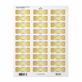Custom Elegant Glam Luxurious Gold Return Address (Vorne)