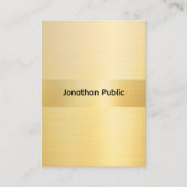 Custom Elegant Gold Look Template Professional Visitenkarte (Vorderseite)