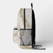 Custom Elegant Gold Monogram Bedruckter Rucksack (Rechts)