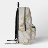Custom Elegant Gold Monogram Bedruckter Rucksack (Links)