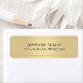 Custom Elegant Gold Template Luxury Return Address (Insitu)