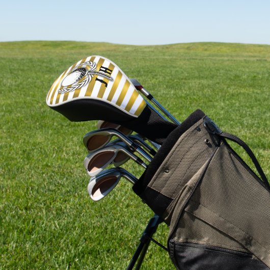 Custom Elegant Golf Monogram Design Golf Headcover (In SItu)