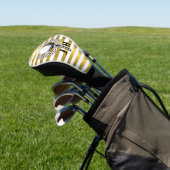 Custom Elegant Golf Monogram Design Headcover (In SItu)