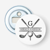Custom Elegant Golf Monogram Flaschenöffner (Vorderseite)