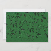 Custom Elegant Green and Black Nature Event (Rückseite)