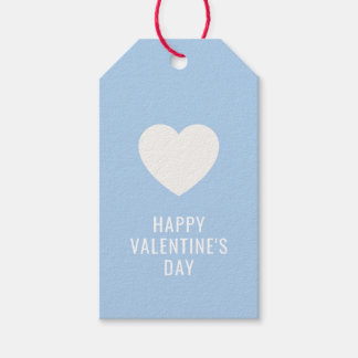 CUSTOM Elegant Happy Valentine's Day White Heart Geschenkanhänger
