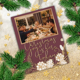 Custom Elegant Holiday Season Greeting Card Design Feiertagskarte