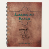 Custom Elegant Horse Ranch Business Planner Planer (Vorderseite)