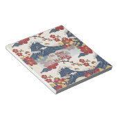 Custom Elegant Japanese Kimono Pattern Notizblock (angewinkelt)