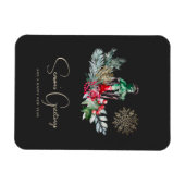 Custom Elegant Lantern Minimalistisches Skript Wei Magnet (Horizontal)