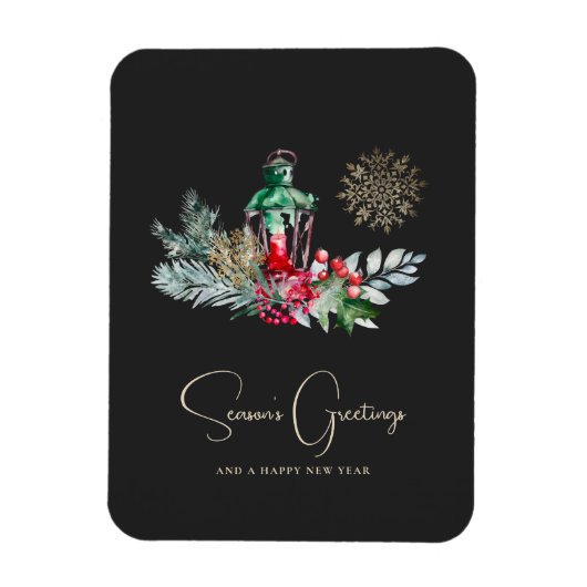 Custom Elegant Lantern Minimalistisches Skript Wei Magnet (Vertikal)