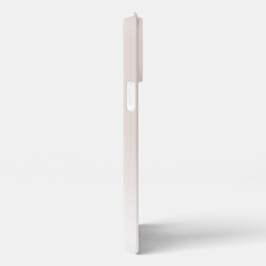 Custom Elegant Light Neutral Ivory Beige Monogram iPhone Hülle (Rechte Seite)