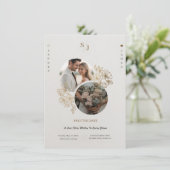 Custom Elegant Luxurious Wedding Save The Date Einladung (Stehend Vorderseite)