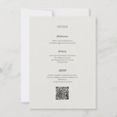 Custom Elegant Luxurious Wedding Save The Date Einladung (Rückseite)