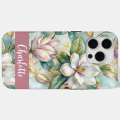 Custom Elegant Magnolias Case-Mate iPhone Hülle (Rückseite (Horizontal))