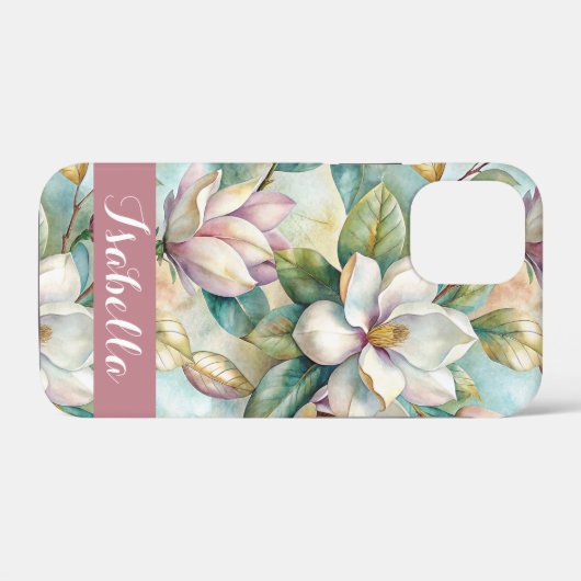 Custom Elegant Magnolias Case-Mate iPhone Hülle (Rückseite (Horizontal))