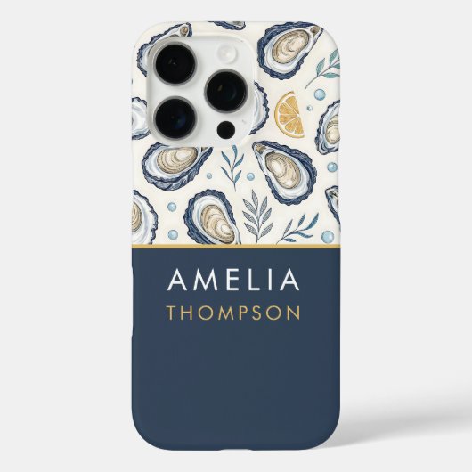 Custom Elegant Marine Oysters Case-Mate iPhone Hülle (Rückseite)