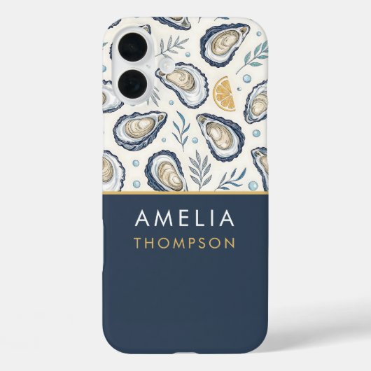Custom Elegant Marine Oysters Case-Mate iPhone Hülle (Rückseite)