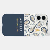 Custom Elegant Marine Oysters Case-Mate iPhone Hülle (Rückseite (Horizontal))