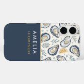 Custom Elegant Marine Oysters Case-Mate iPhone Hülle (Rückseite (Horizontal))