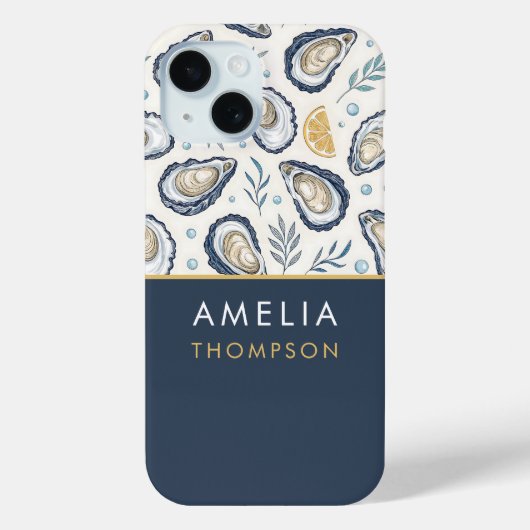 Custom Elegant Marine Oysters Case-Mate iPhone Hülle (Rückseite)