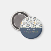 Custom Elegant Marine Oysters Magnet (Vorderseite/Rückseite)
