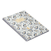 Custom Elegant Marine Oysters Notizblock (Rechte Seite)