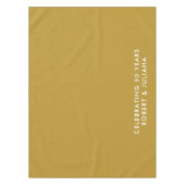 Custom Elegant Modern Gold 50th Anniversary Party Tischdecke (Vorderseite)