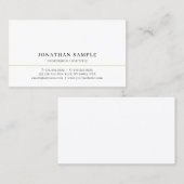 Custom Elegant Modern Simple Template Professional Visitenkarte (Vorne/Hinten)