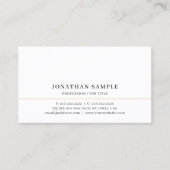 Custom Elegant Modern Simple Template Professional Visitenkarte (Vorderseite)