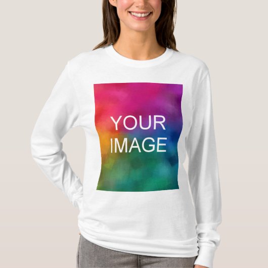 Custom Elegant Modern Template Womens Long Sleeve T-Shirt (Vorderseite)
