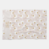 Custom Elegant Moderne Blumen Geschirrtuch (Horizontal)