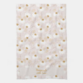 Custom Elegant Moderne Blumen Geschirrtuch (Vertikal)