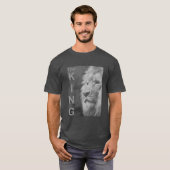 Custom Elegant Moderner Pop Kunst Löwe Kopf Männer T-Shirt (Vorne ganz)