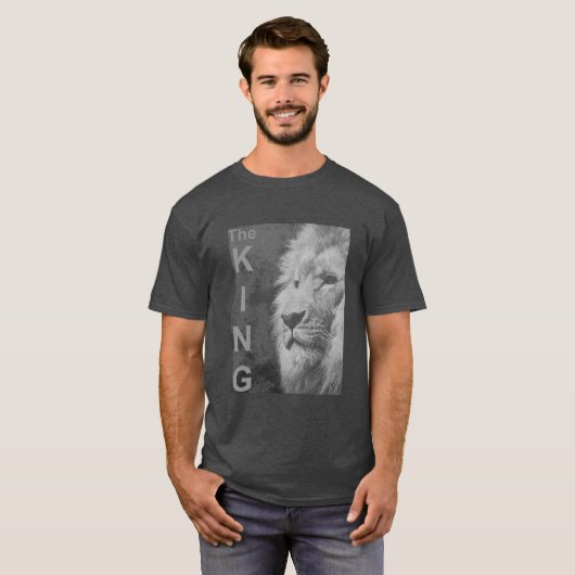 Custom Elegant Moderner Pop Kunst Löwe Kopf Männer T-Shirt (Vorne ganz)