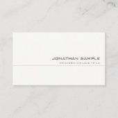 Custom Elegant Modernes, Berufliches Minimalistisc Visitenkarte (Vorderseite)