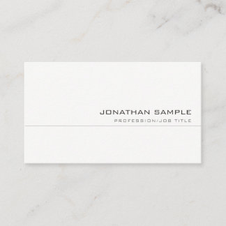 Custom Elegant Modernes, Berufliches Minimalistisc Visitenkarte