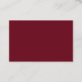 Custom Elegant Modernes, Minimalistisches Beruflic Visitenkarte (Rückseite)