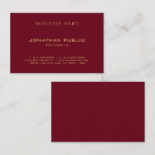Custom Elegant Modernes, Minimalistisches Beruflic Visitenkarte (Vorne/Hinten)