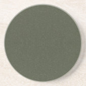 Custom Elegant Moss Green Noise Sandstone Unterset Getränkeuntersetzer (Vorne)