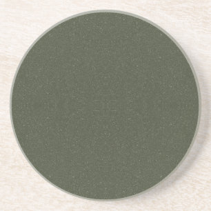Custom Elegant Moss Green Noise Sandstone Unterset Getränkeuntersetzer