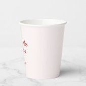 Custom Elegant Mr. & Mrs. Couple Name Monogram Pappbecher (Links)