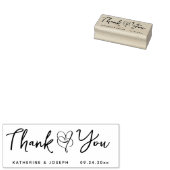 CUSTOM ELEGANT & NIEDLICH HERZEN DANK IHNEN GUMMISTEMPEL (Stempel)