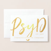 Custom Elegant PsyD Doctor of Psychology Modern Folienkarte (Vorderseite mit Umschlag)