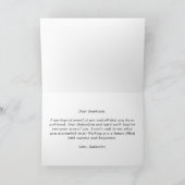 Custom Elegant PsyD Doctor of Psychology Modern Karte (Innenseite)