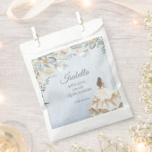 Custom Elegant Quinceañera 15th Birthday Geschenktütchen (Ausgeschnitten)