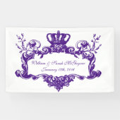 Custom Elegant Regal Wedding Banner (Horizontal)
