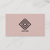 Custom elegant Rosa Einfach Minimal Moderner Luxus Visitenkarte (Vorderseite)